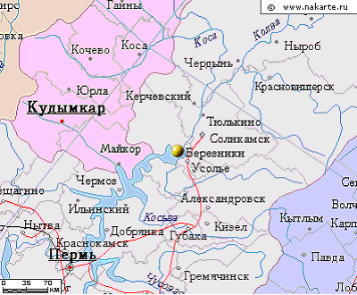 Расположение города